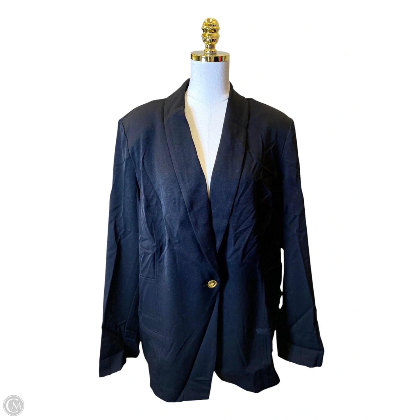 Blazer By Clothes Mentor In Black, Size: 3x