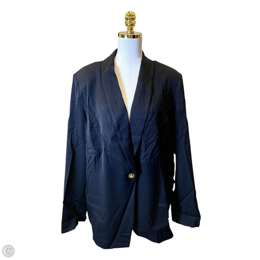 Blazer By Clothes Mentor In Black, Size: 3x
