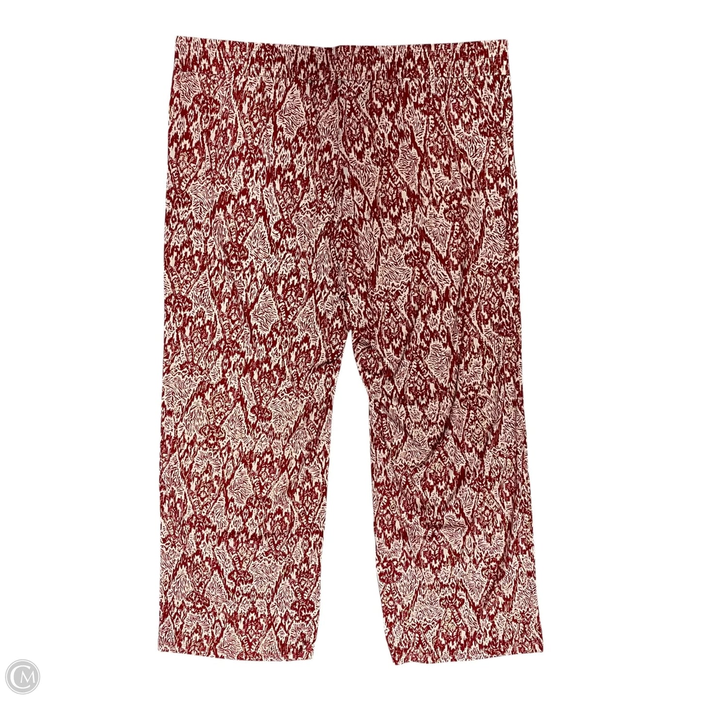 Pants Other By Clothes Mentor In Red & White, Size: 2x