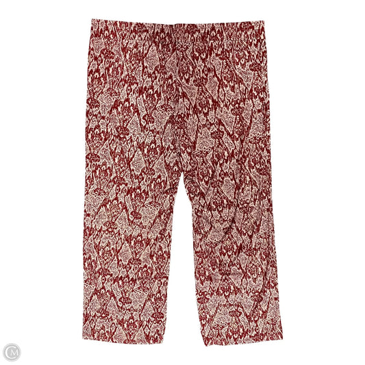 Pants Other By Clothes Mentor In Red & White, Size: 2x