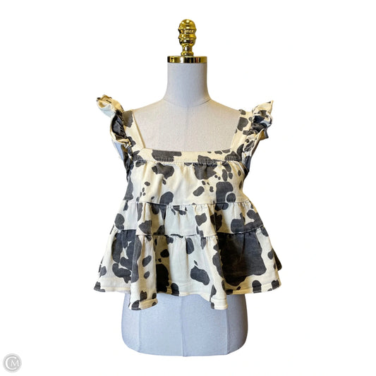 Top Sleeveless By En Saison In Animal Print, Size: S