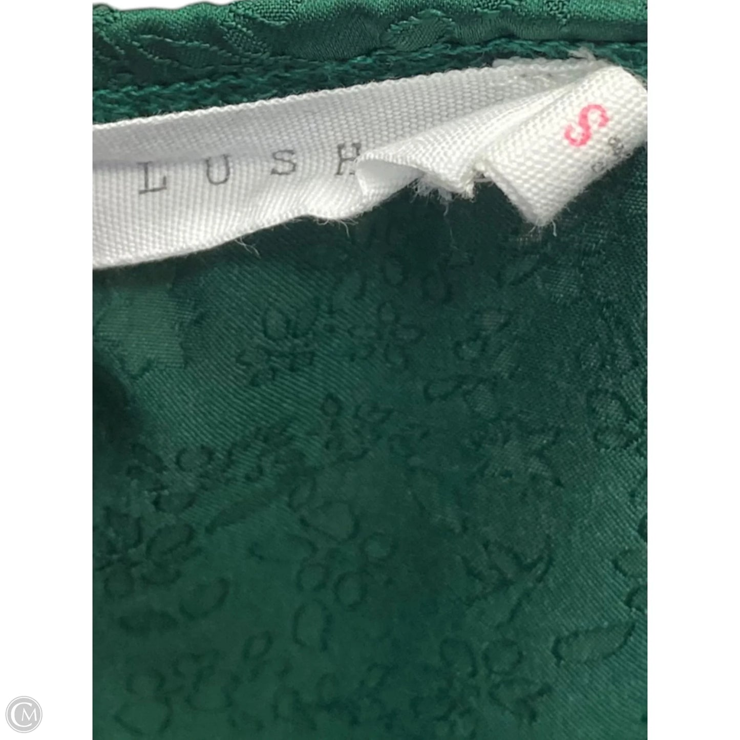 Dress Casual Midi By Lush In Green & White, Size: S
