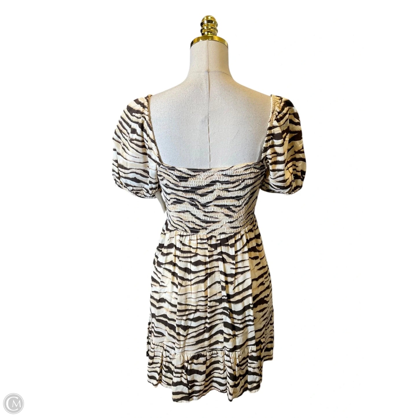 Top Short Sleeve By Clothes Mentor In Animal Print, Size: M