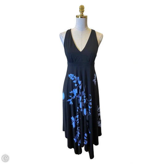 Dress Casual Midi By Clothes Mentor In Black & Blue, Size: S