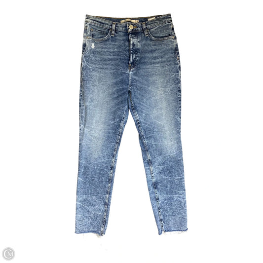 Jeans Straight By Hudson In Blue Denim, Size: 10