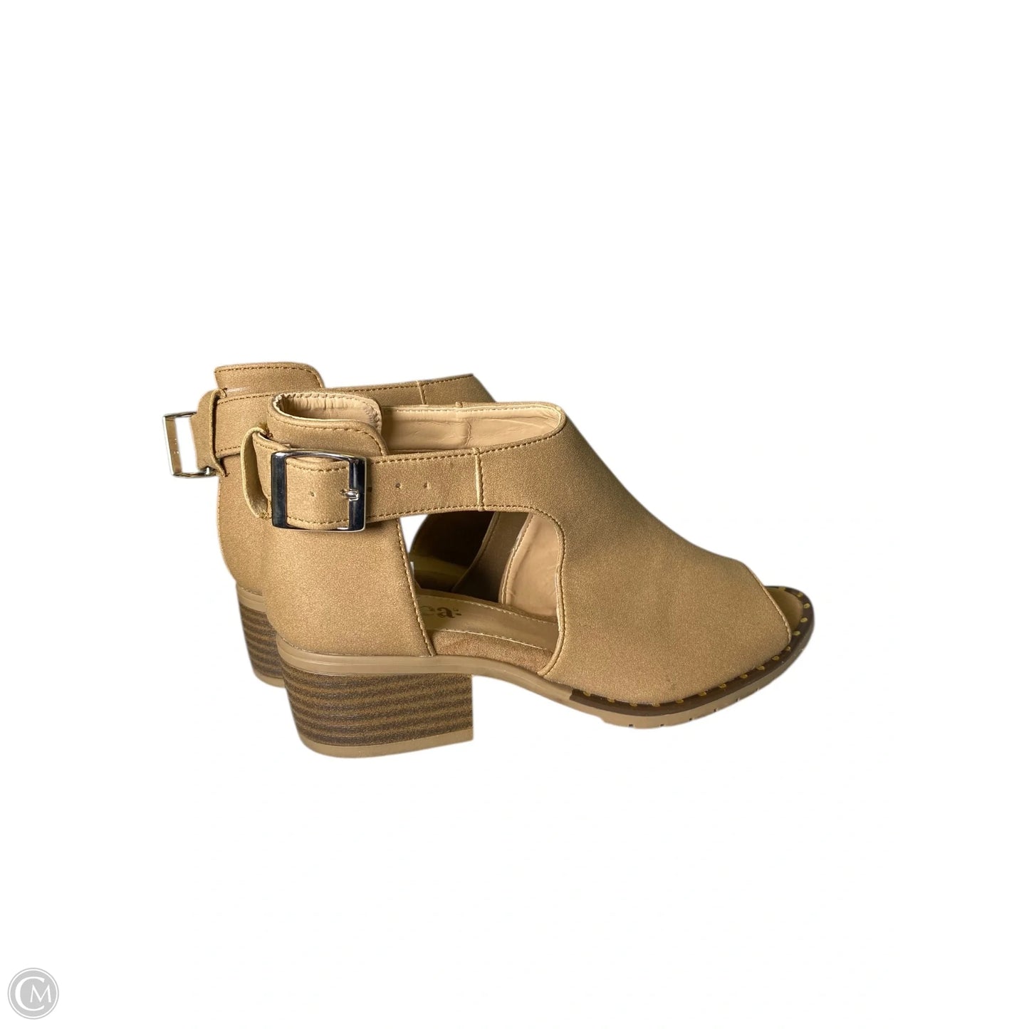 Shoes Heels Block By Andrea In Brown, Size: 6