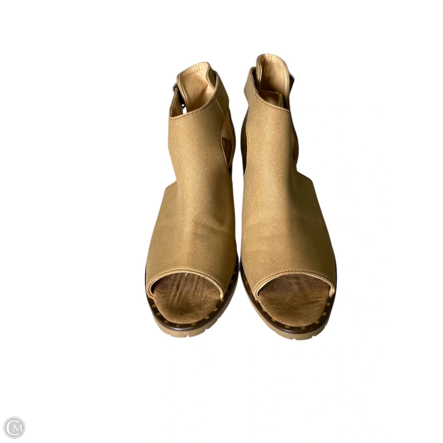 Shoes Heels Block By Andrea In Brown, Size: 6