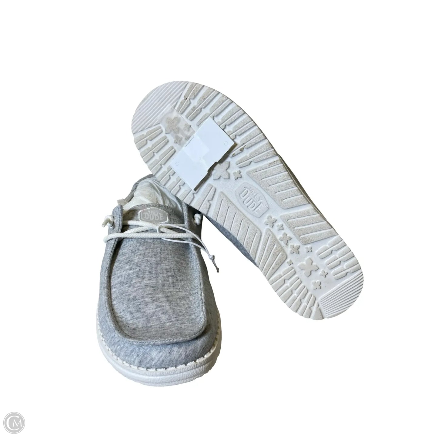 Shoes Flats By Hey Dude In Grey, Size: 8