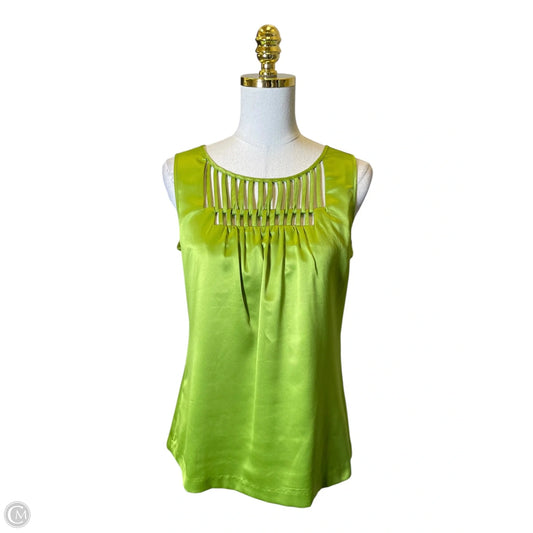 Top Sleeveless By Banana Republic In Green, Size: S