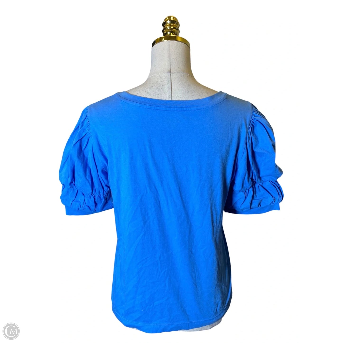Top Short Sleeve Designer By Lilly Pulitzer In Blue, Size: S