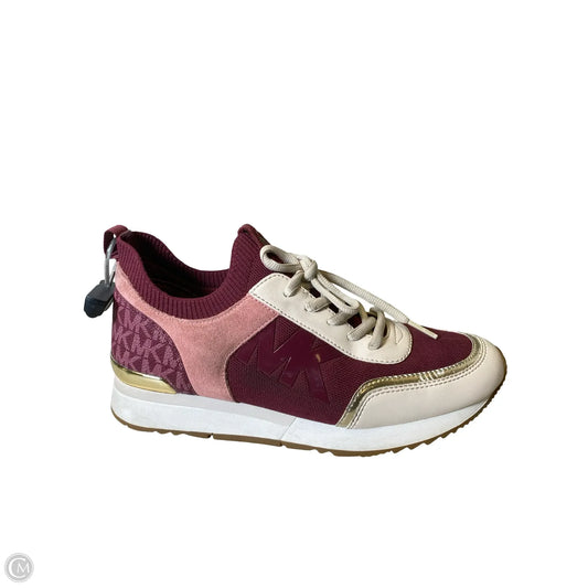 Shoes Designer By Michael Kors In Pink & White, Size: 8