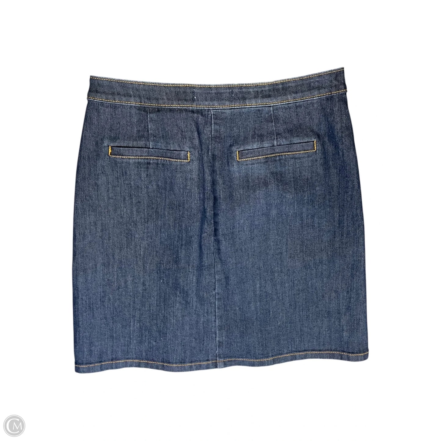 Skirt Midi By Loft In Blue Denim, Size: 2