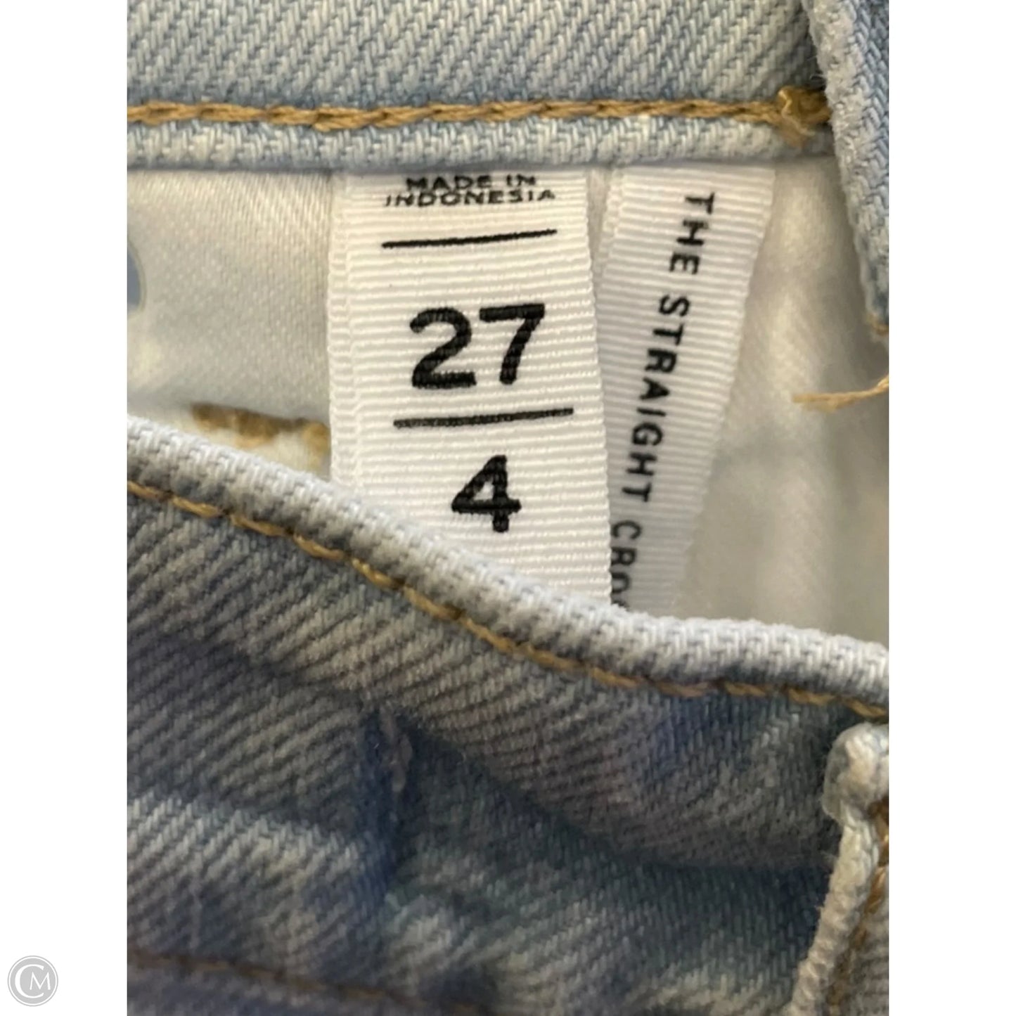 Jeans Straight By Loft In Blue Denim, Size: 4