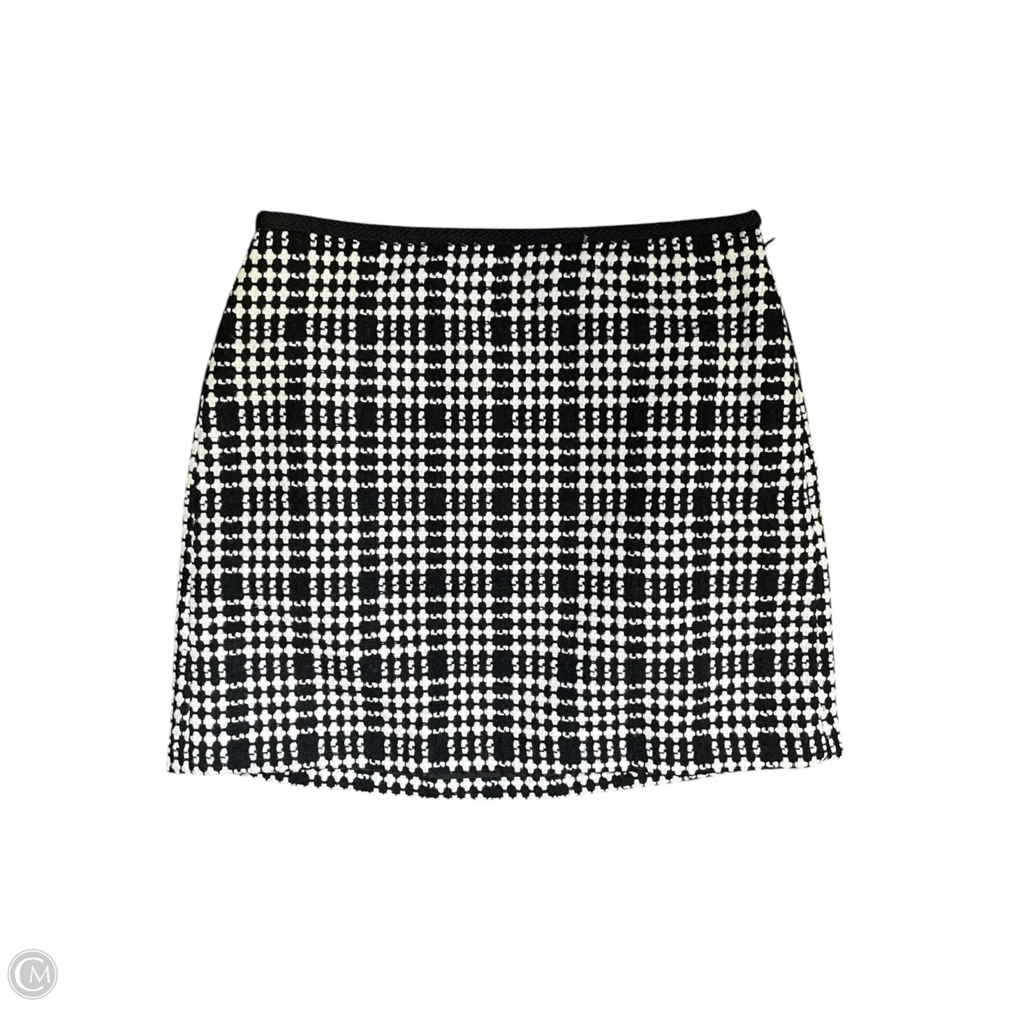Skirt Midi By Loft In Black & White, Size: 4