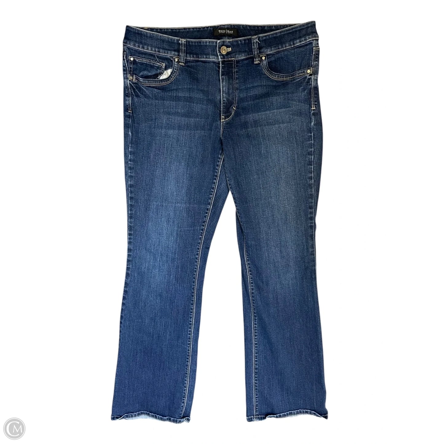 Jeans Boot Cut By White House Black Market In Blue Denim, Size: 12