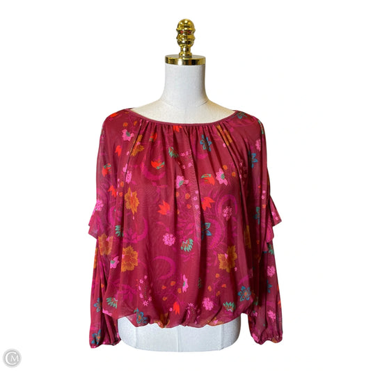 Top Long Sleeve By Free People In Multi-colored, Size: M