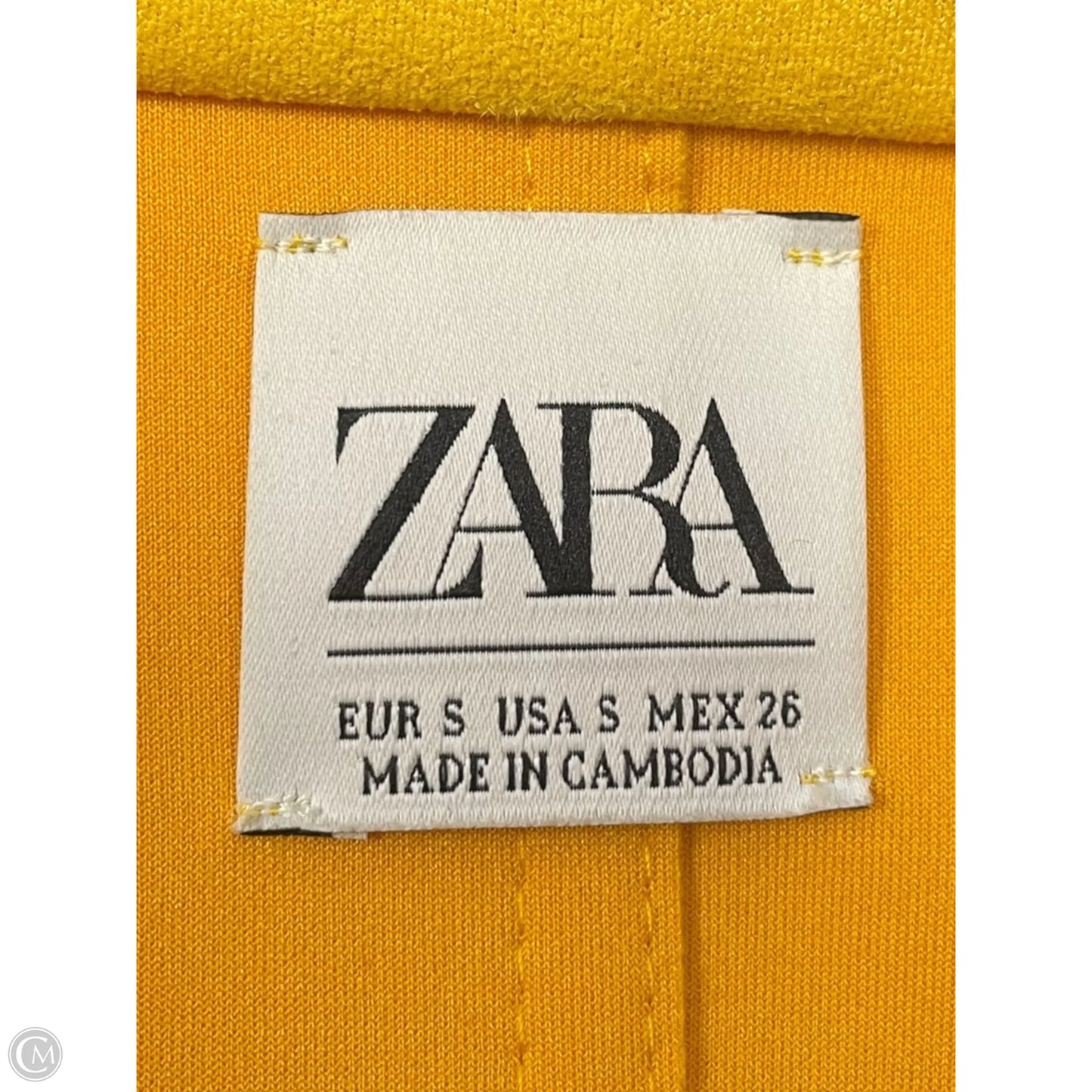 Jacket Other By Zara In Yellow, Size: S