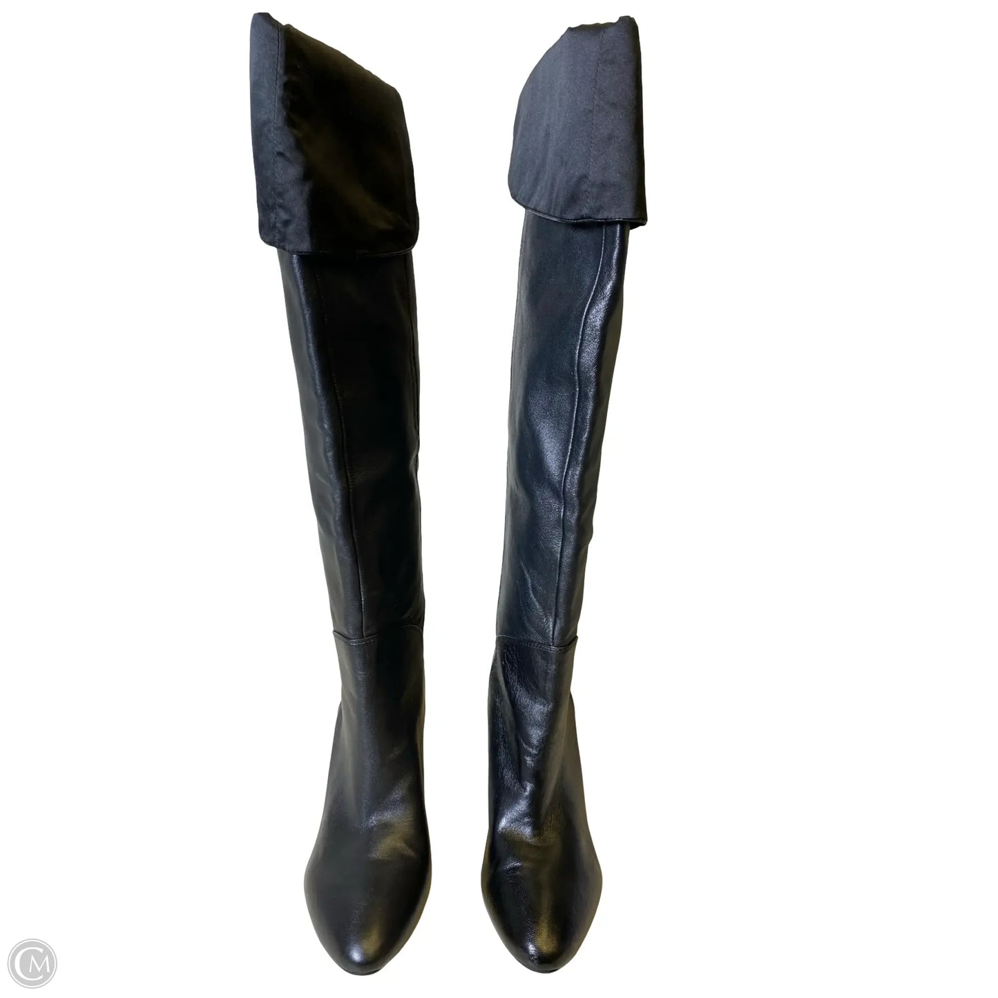 Boots Knee Heels By Guess In Black, Size: 9