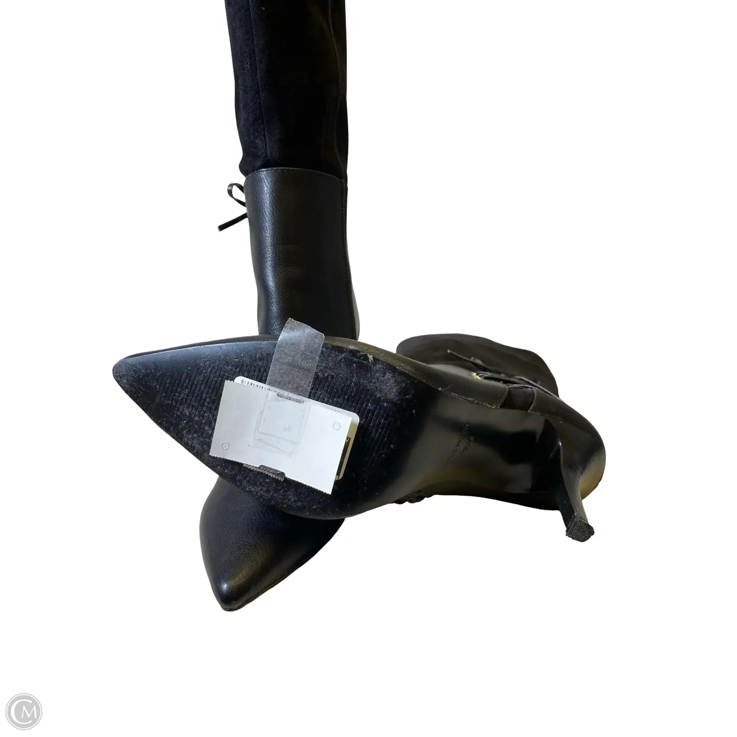 Boots Knee Heels By Nine West In Black, Size: 9.5