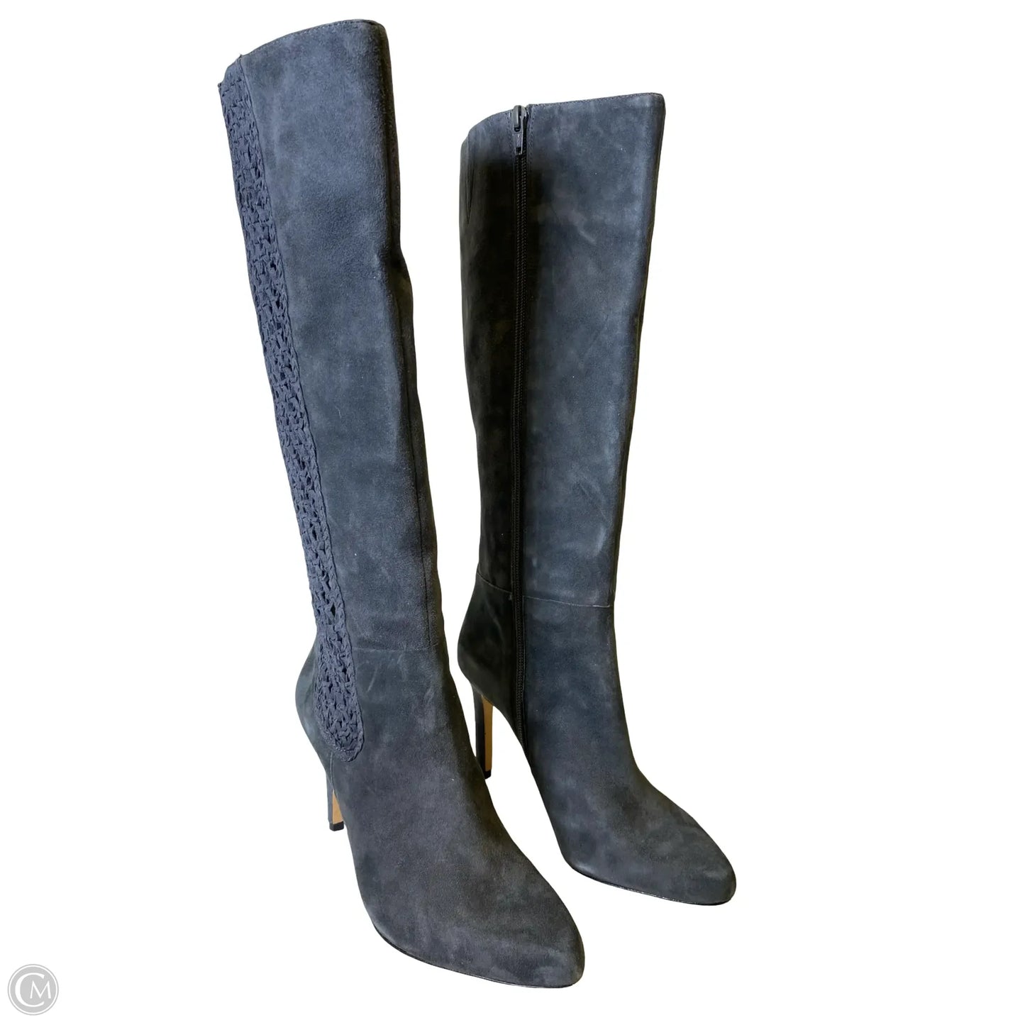 Boots Knee Heels By Antonio Melani In Grey, Size: 8