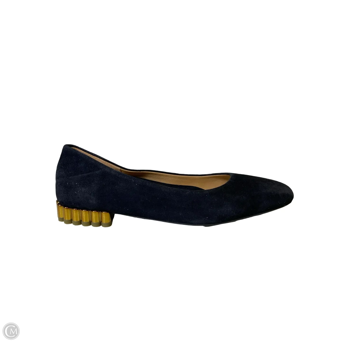 Shoes Flats By Vionic In Black & Gold, Size: 5