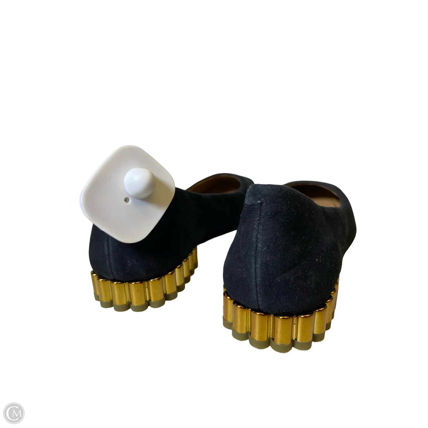 Shoes Flats By Vionic In Black & Gold, Size: 5