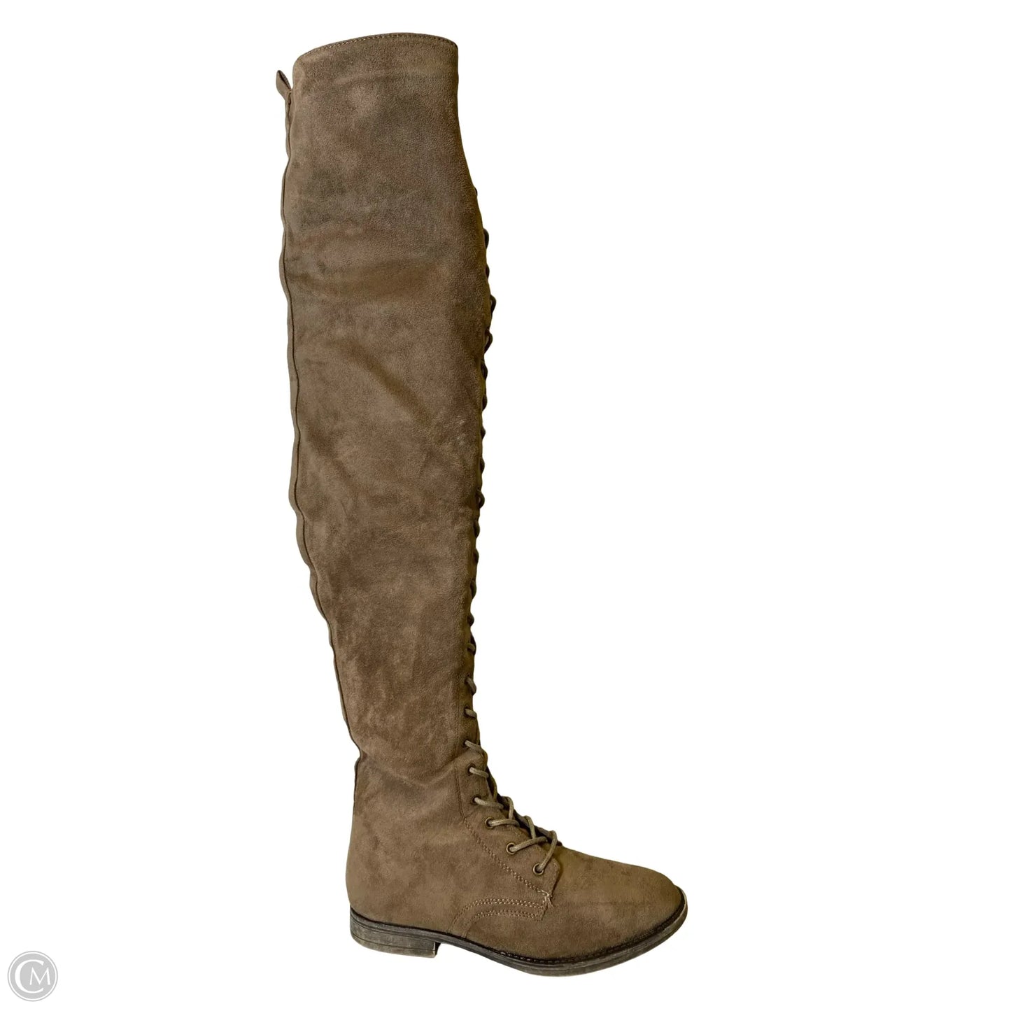 Boots Ankle Flats By Top Moda In Brown, Size: 7.5