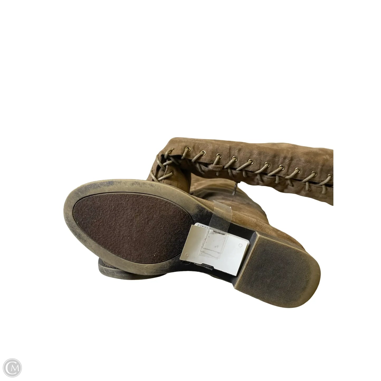 Boots Ankle Flats By Top Moda In Brown, Size: 7.5