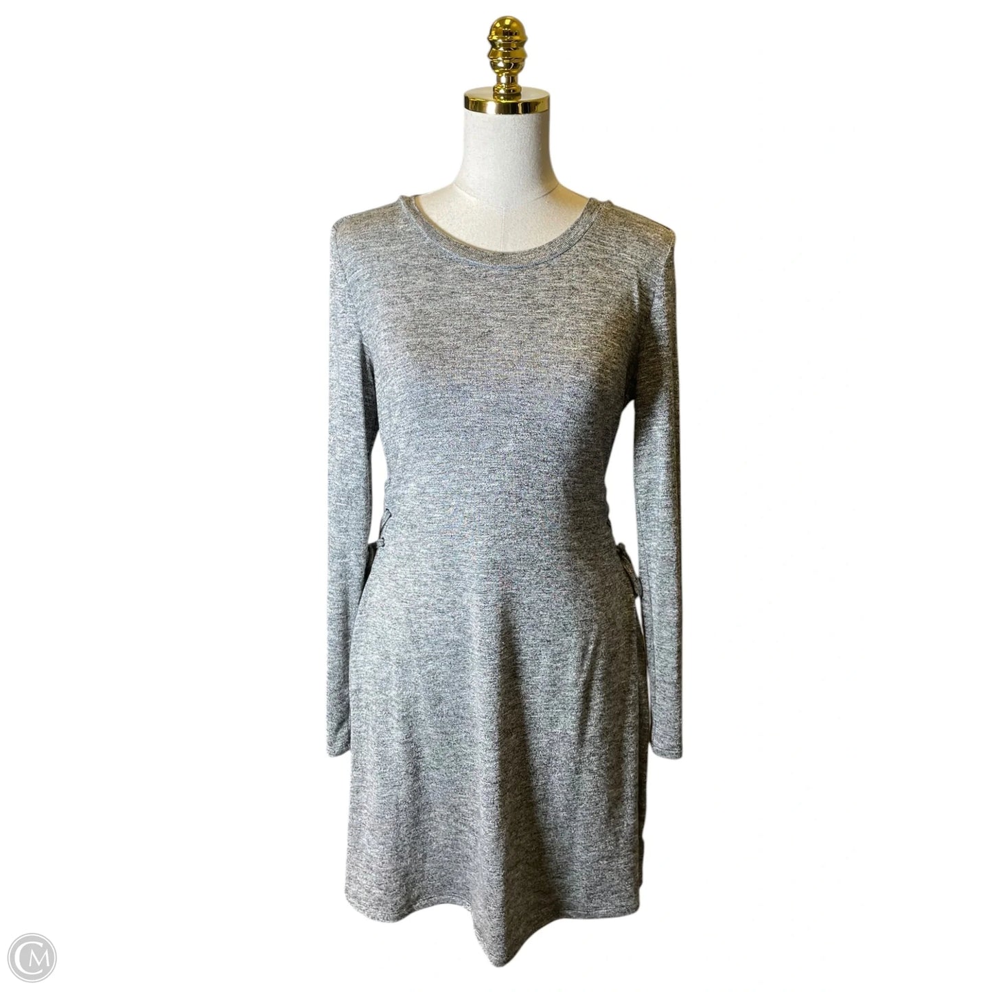Dress Casual Midi By Alya In Grey, Size: S