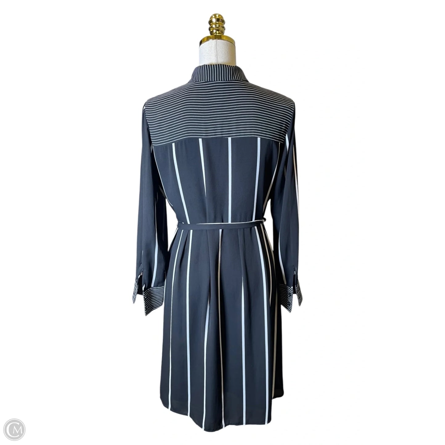 Dress Casual Midi By Who What Wear In Black & White, Size: M