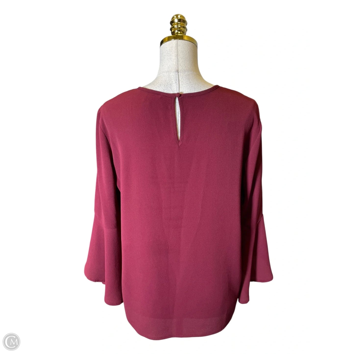 Top Long Sleeve By 41 Hawthorn In Maroon, Size: L