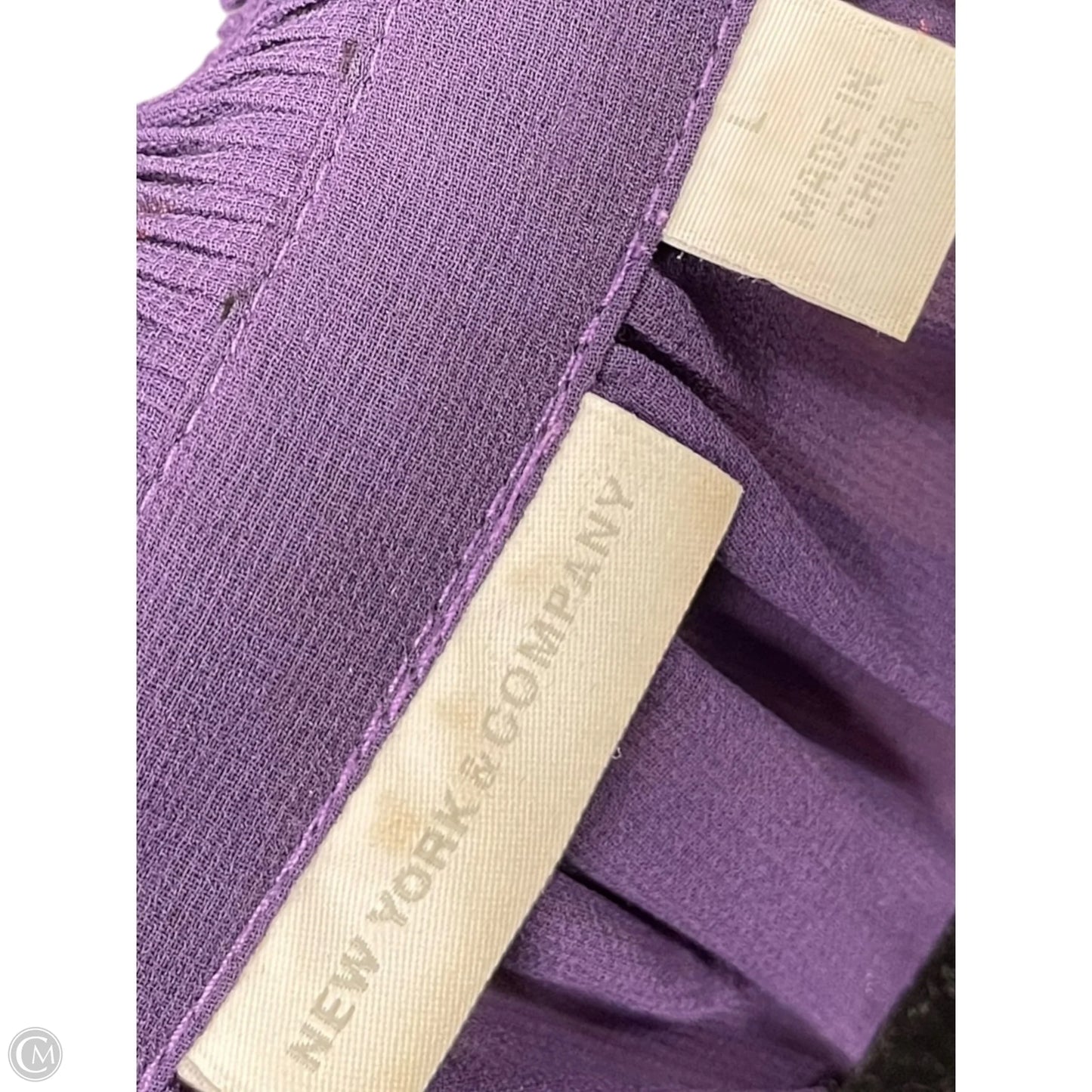 Top Long Sleeve By New York And Co In Purple, Size: L