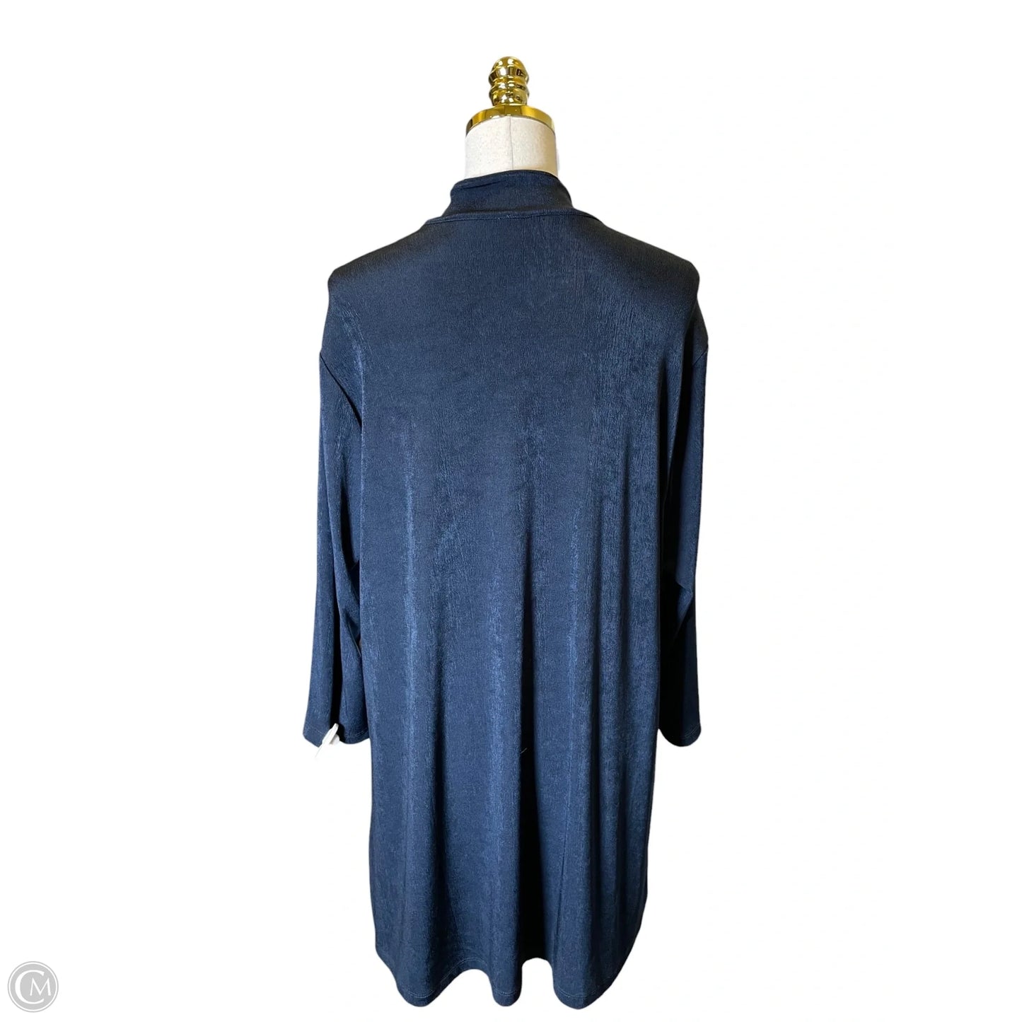 Cardigan By Chicos In Blue & White, Size: Xl