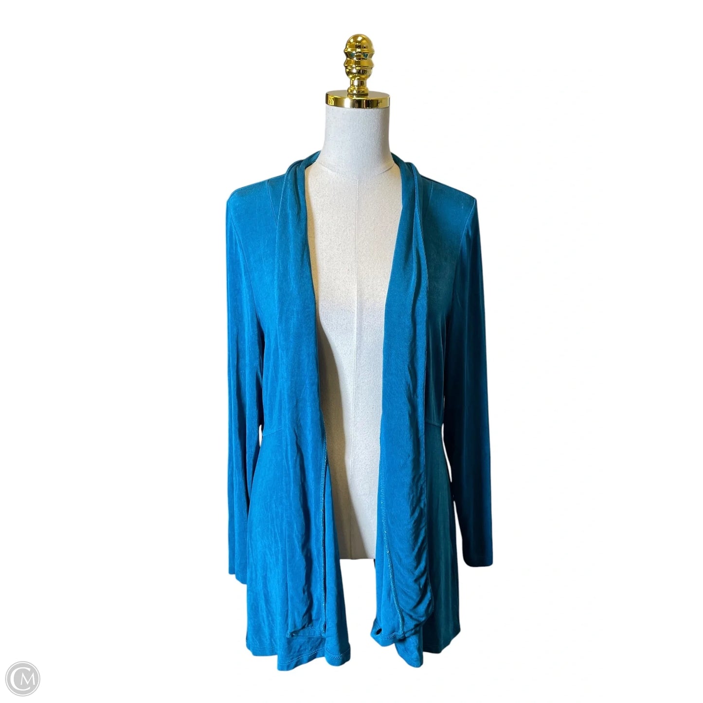 Cardigan By Chicos In Aqua, Size: Xl