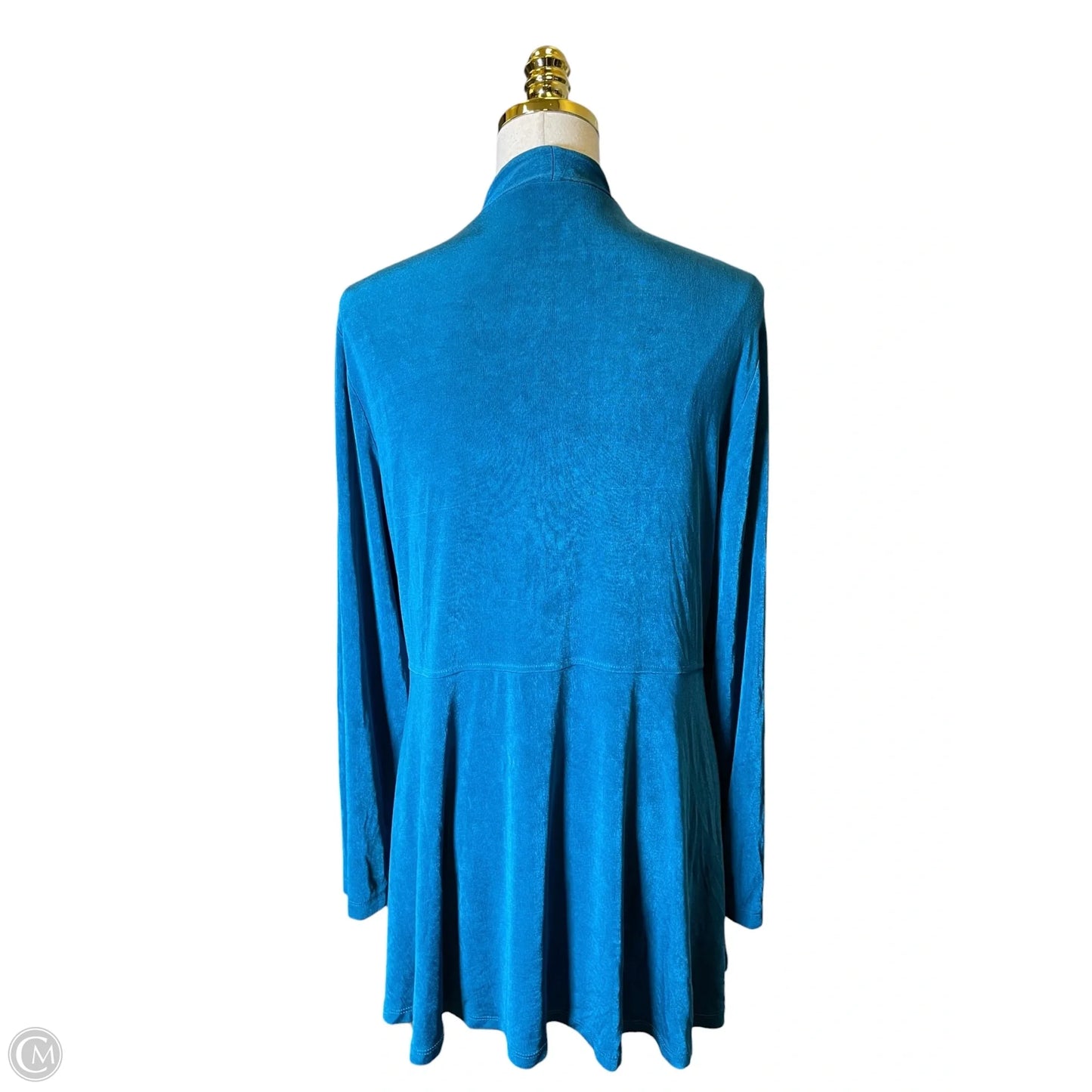Cardigan By Chicos In Aqua, Size: Xl