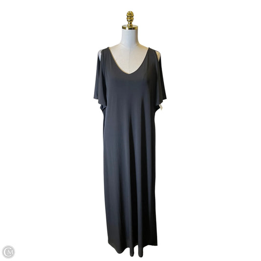 Dress Casual Maxi By Chicos In Black, Size: Xl