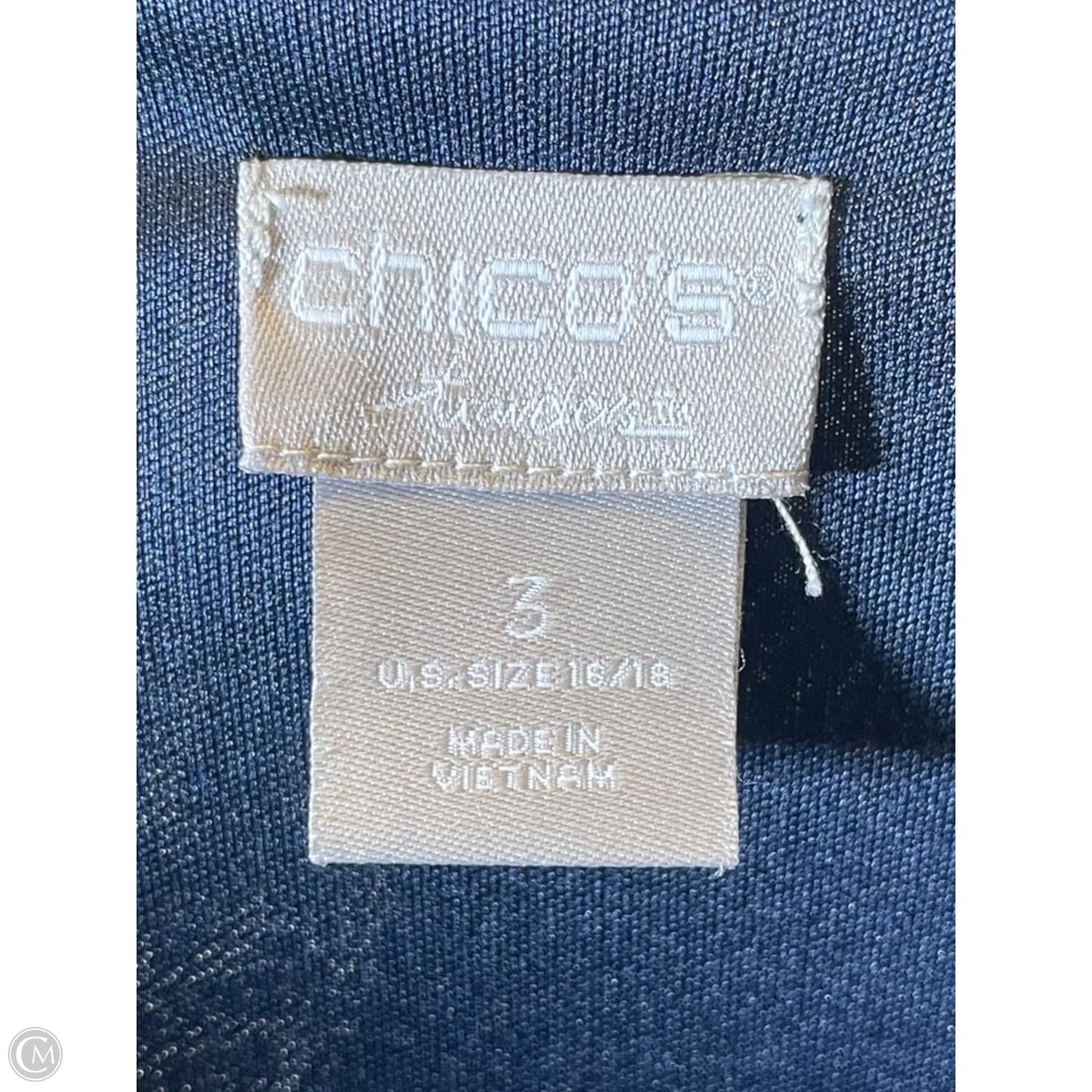 Dress Casual Midi By Chicos In Navy, Size: Xl