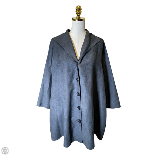 Blazer By Caroline Rose In Grey, Size: 2x