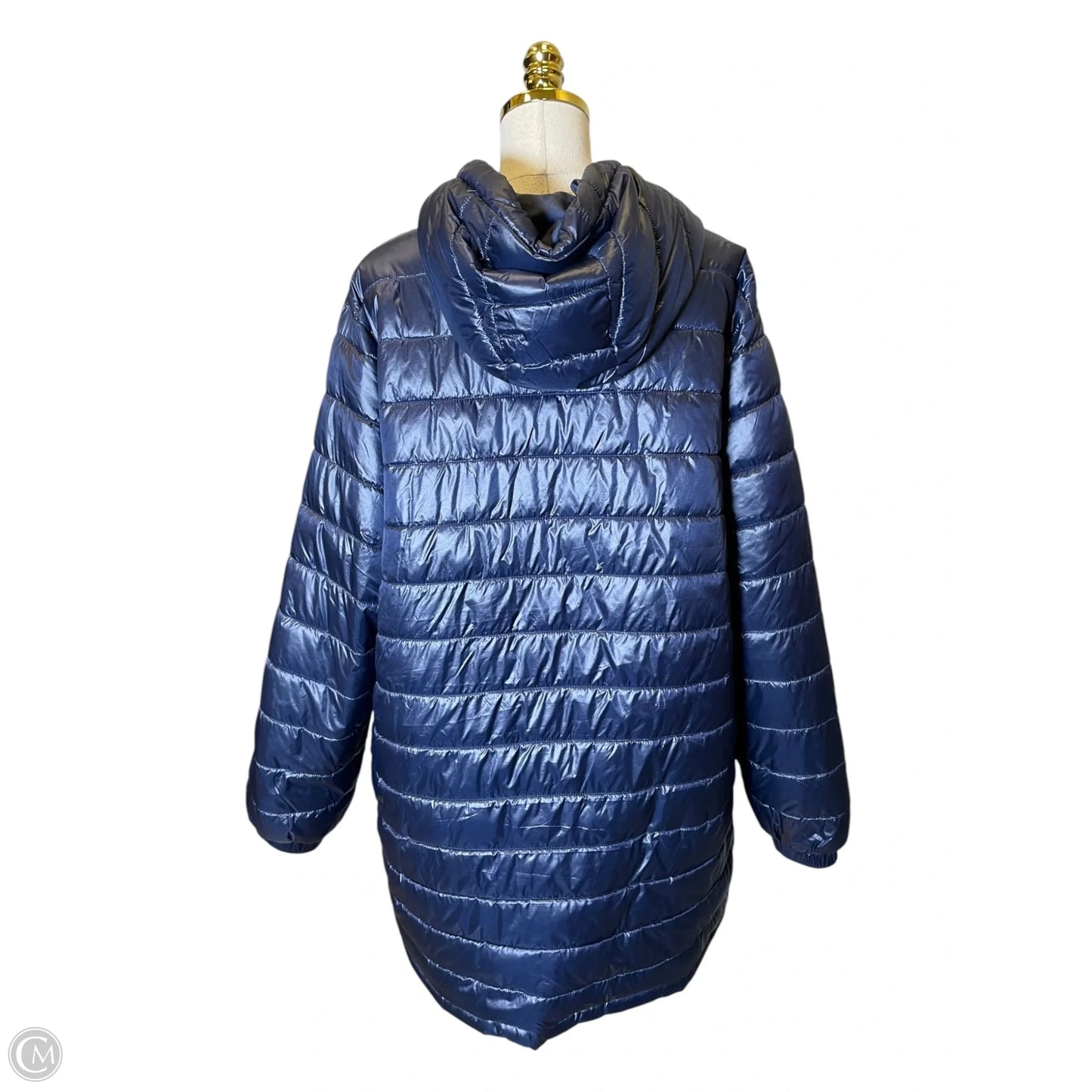 Jacket Puffer & Quilted By Clothes Mentor In Navy, Size: 2x
