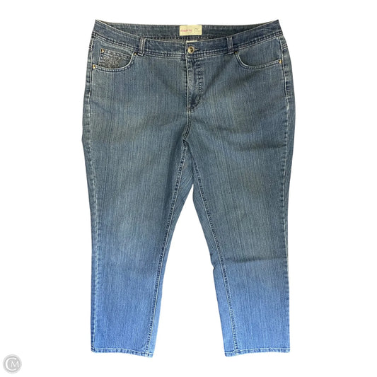 Jeans Straight By Clothes Mentor In Blue Denim, Size: 20