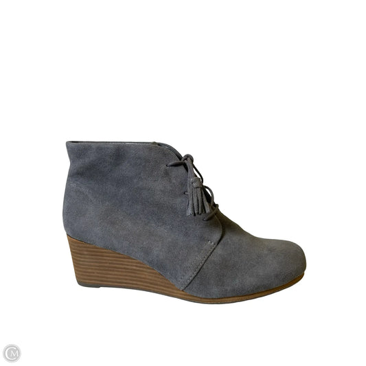 Boots Ankle Heels By Dr Scholls In Grey, Size: 11