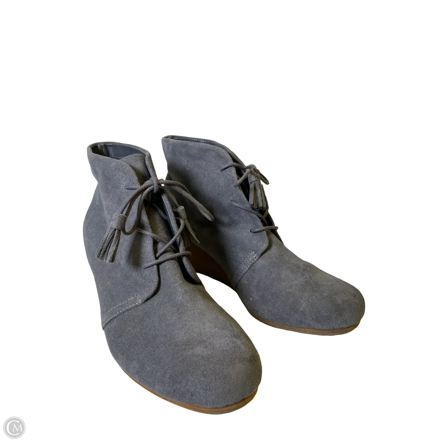 Boots Ankle Heels By Dr Scholls In Grey, Size: 11