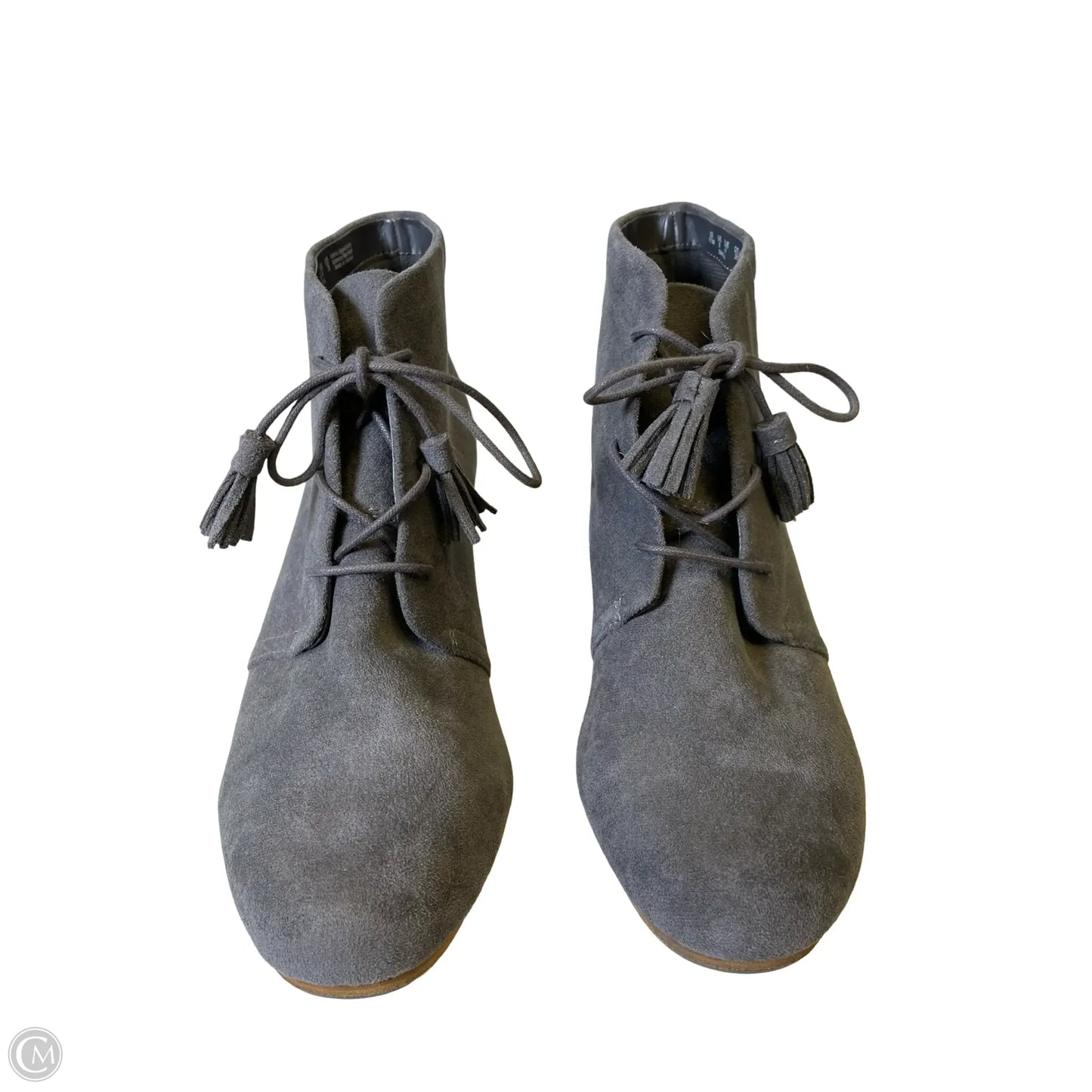 Boots Ankle Heels By Dr Scholls In Grey, Size: 11