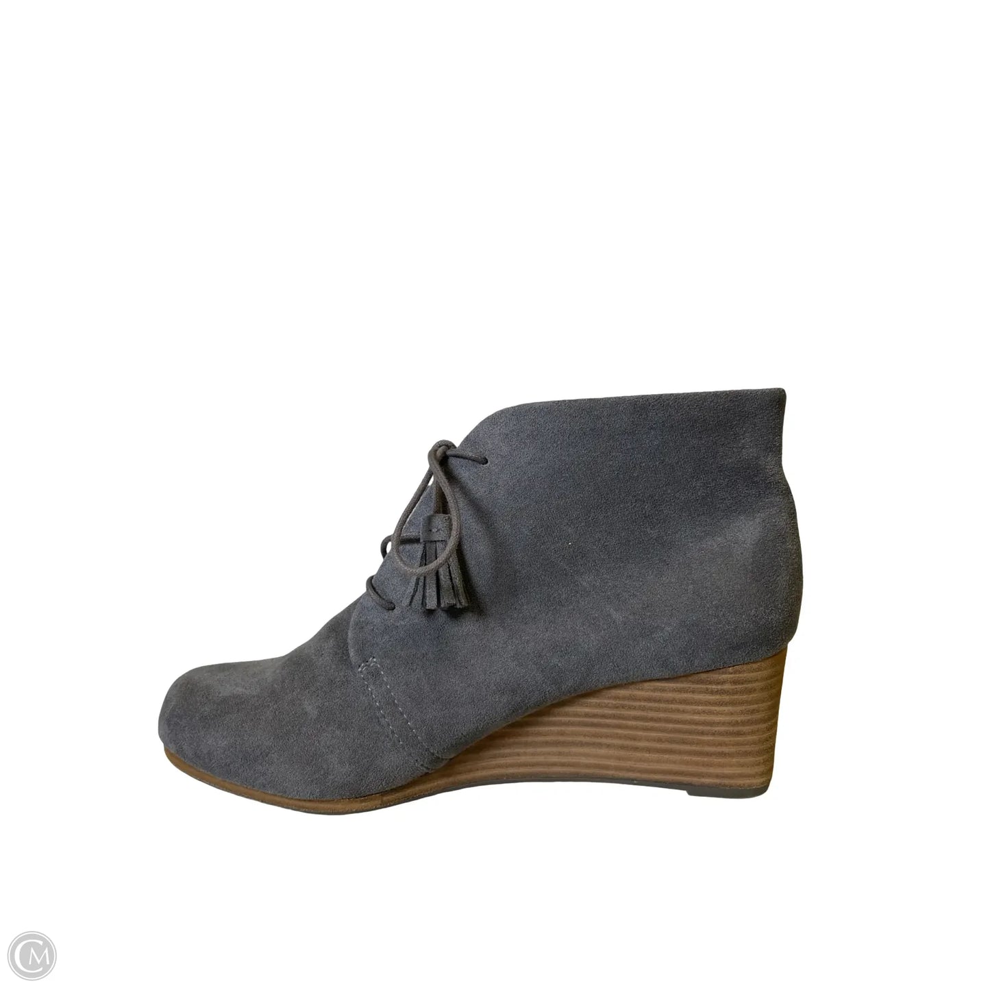 Boots Ankle Heels By Dr Scholls In Grey, Size: 11