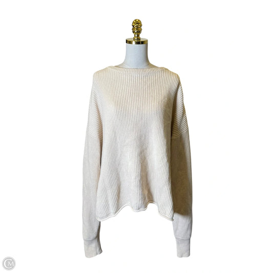 Sweater By Clothes Mentor In Cream, Size: Xl