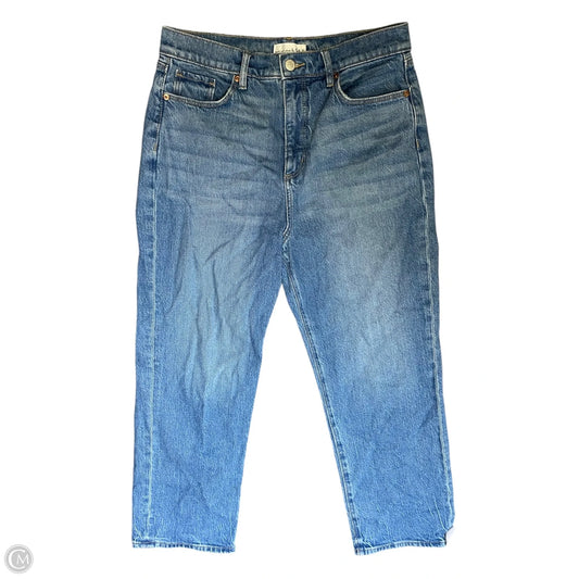 Jeans Straight By Loft In Blue Denim, Size: 10