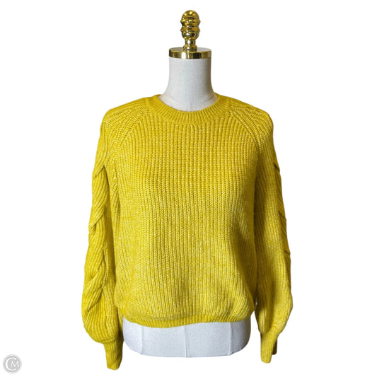 Sweater By Clothes Mentor In Yellow, Size: Xs