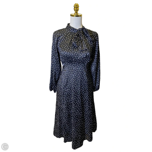 Dress Casual Midi By Calvin Klein In Black & White, Size: S