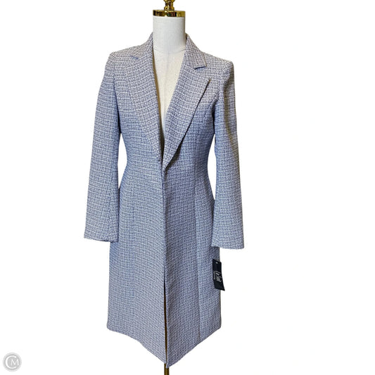 Blazer By Le Suit In Blue & White, Size: 4p