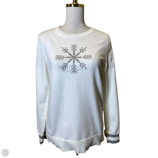 Sweater By Tommy Hilfiger In White, Size: M